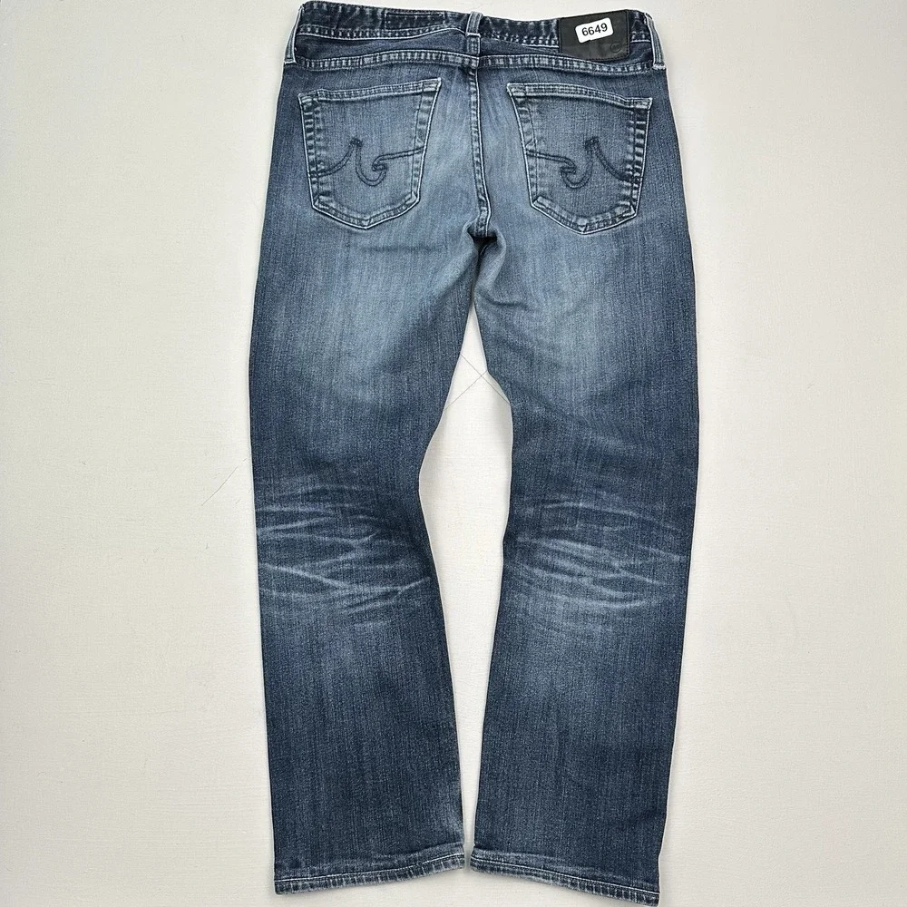 AG Adriano Goldschmied The Matchbox Jeans Men's 31x28 Slim Straight Dark Blue